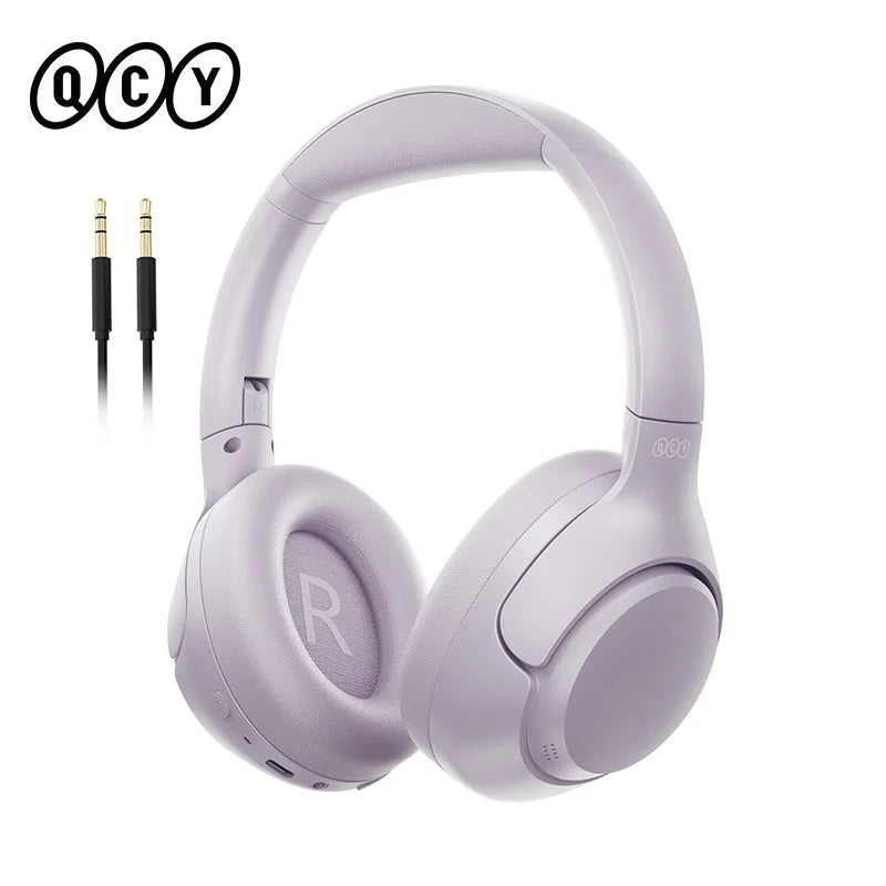 QCY H3 ANC Wireless Headphones with Bluetooth 5.4 and Hi-Res Audio