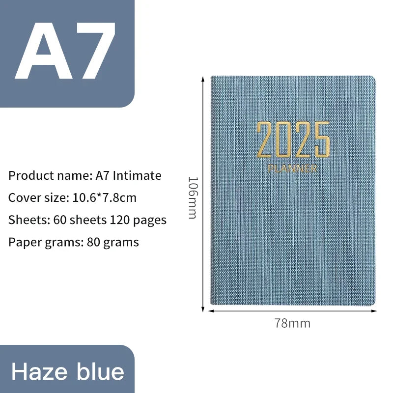 365-Day 2025 Portable A7 Pocket Planner
