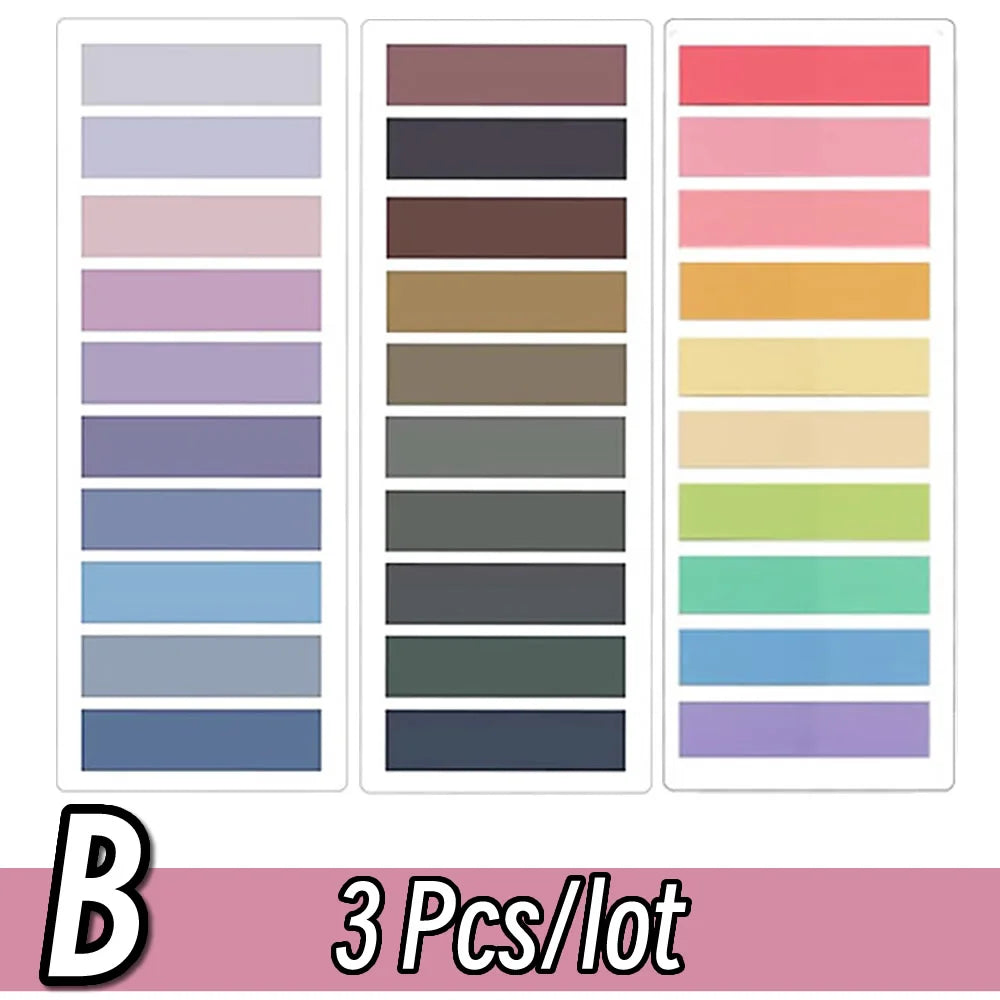 2400 Sheets Transparent Colorful Index Memo Pads